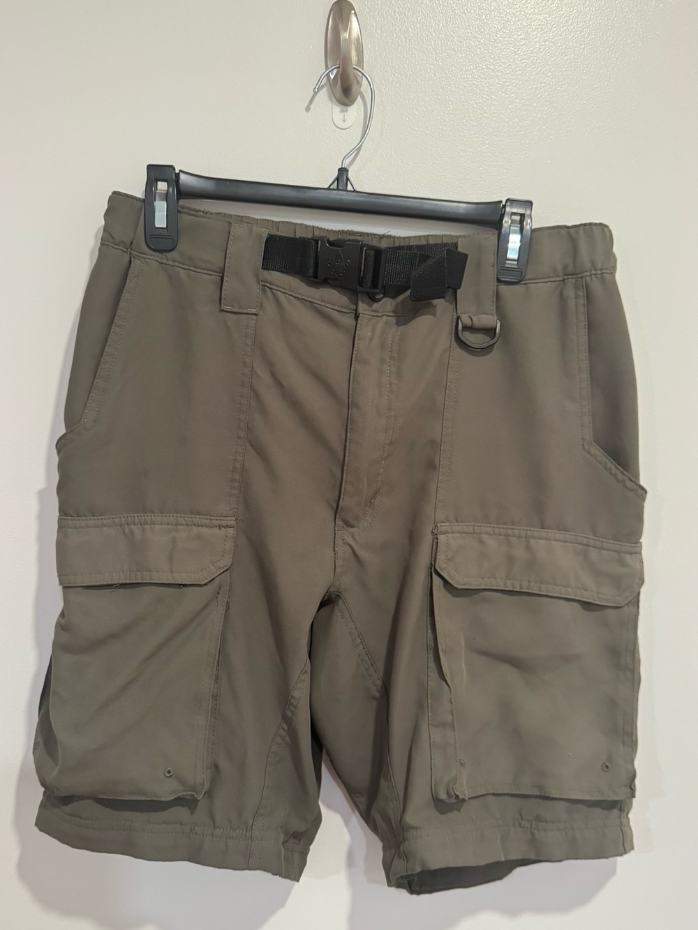 Boy Scouts of America Cargo Shorts Mens Medium Green Classic Uniform Switchbacks